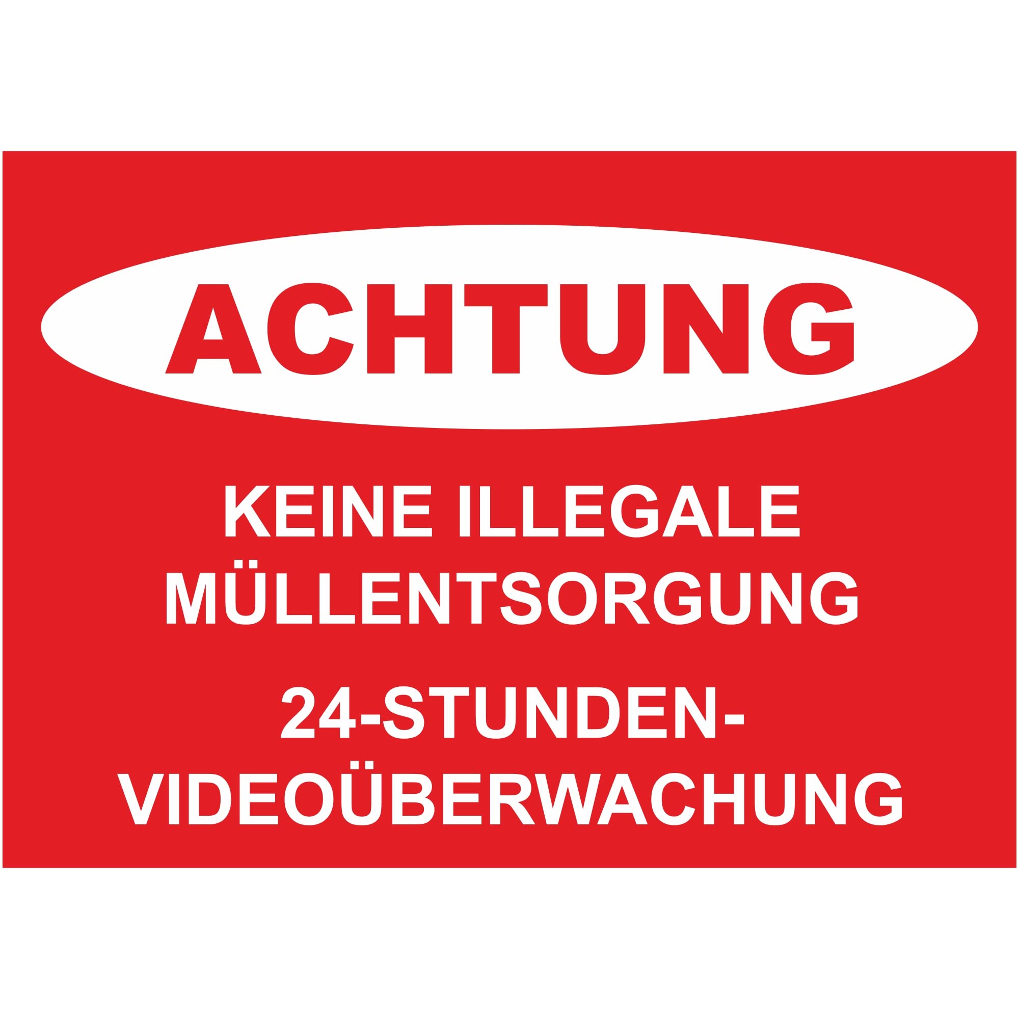 Indigos Ug Adesivo Di Sicurezza 'Attenzione Rifiuti Di Giardino', Segnale In Vinile Autoadesivo 200x300 Mm, Per Esterni E Interni, Qualità Tedesca