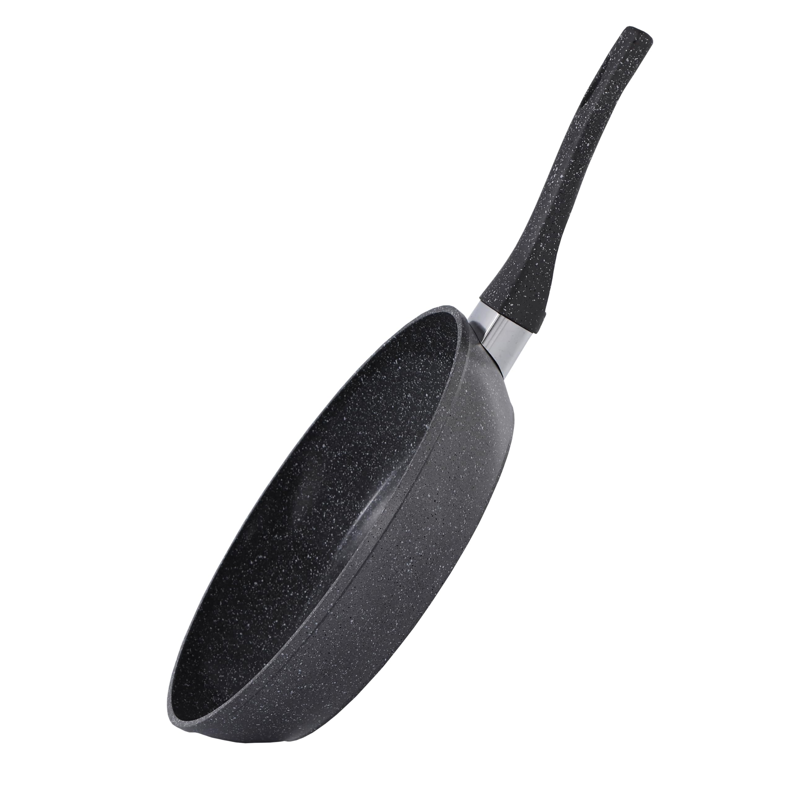 Lorren Home Trends 8 Ceramic Coated Fry Pan Heat-resistent Handle PFOA Free Easy to Clean Induction Compatible Dark
