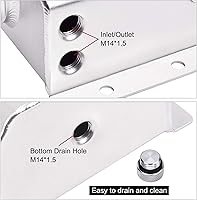 Vista 3 de EVIL ENERGY Tanque de desbordamiento de refrigerante del radiador, tanque de recuperación de refrigerante 1L de aluminio universal