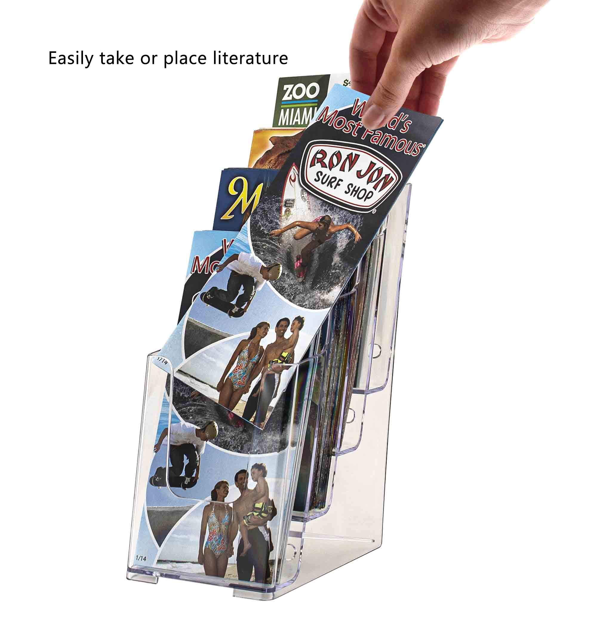 Signworld 4 Pocket Tri-fold Brochure Holder 4