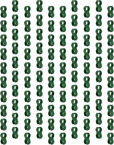 100 conectores de caña de enrejado para plantas, accesorios de stent de ratán trepador, conector de plantas, clip de estaca para jardín, huerto,