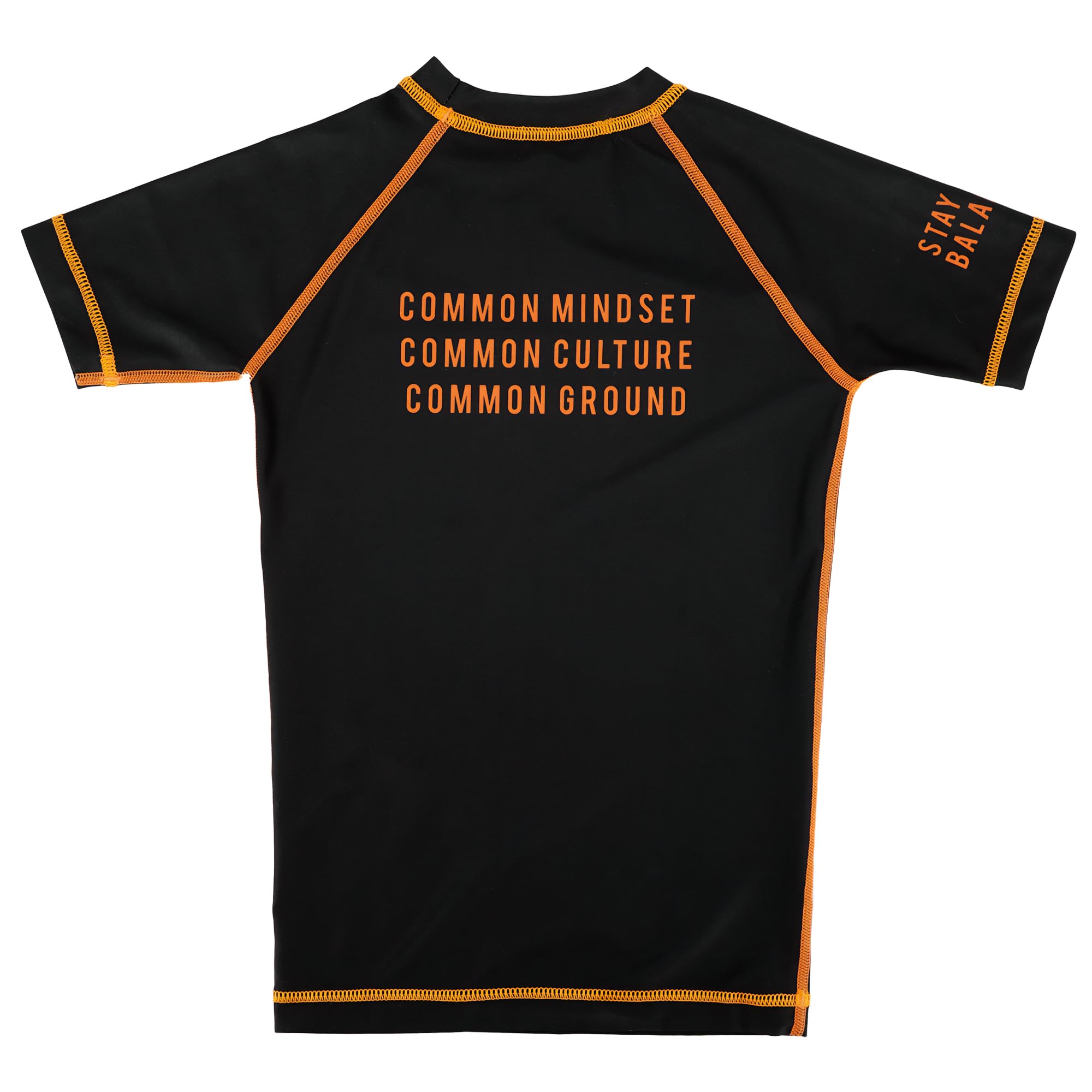 Chaos and Order Kid's Base Label V2 Short Sleeve BJJ Rashguard - XL - Black