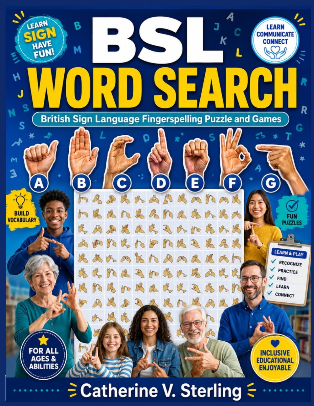BSL Word Search: British Sign Language Fingerspelling Puzzle and Games