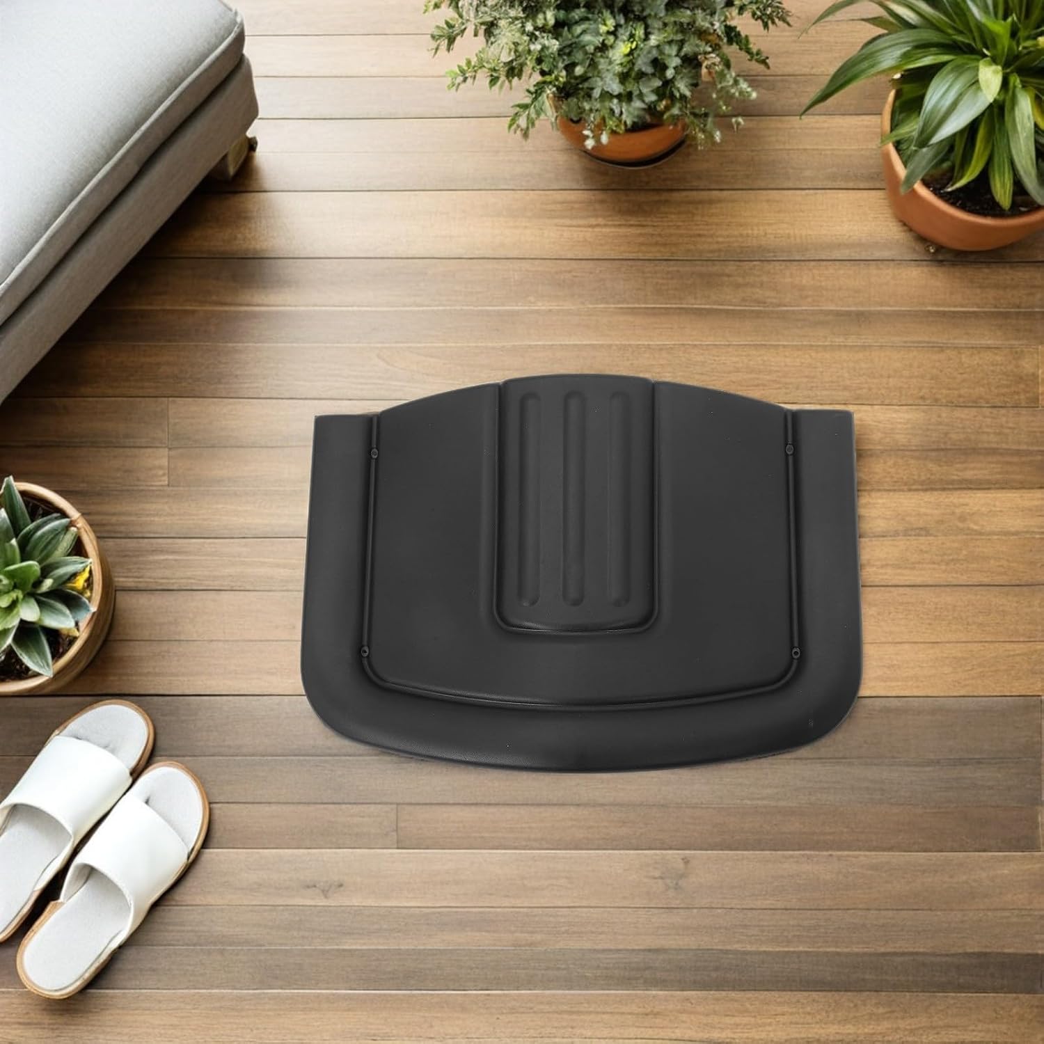 CALLARON Bow Shaped Chair Back Plate Replacement for Office Meeting Chairs | Black Plastic Furniture Part, Stable Structure with Ergonomic Support, Suitable for Kitchen Chairs in Educational Training