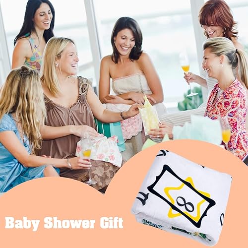 Miniatura 2 de Manta de hitos para recién nacidos, manta de jirafas de 60 x 40 pulgadas, para regalos de baby shower, calendario de primer año, tabla de crecimiento