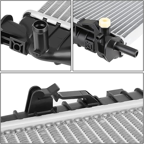 Miniatura 37 de DNA Motoring OEM-RA-1452 Radiador de núcleo de aluminio de 1 fila estilo OE compatible con 85-96 F150 / F250 / F350 MT/AT, 27-1/2 pulgadas de ancho