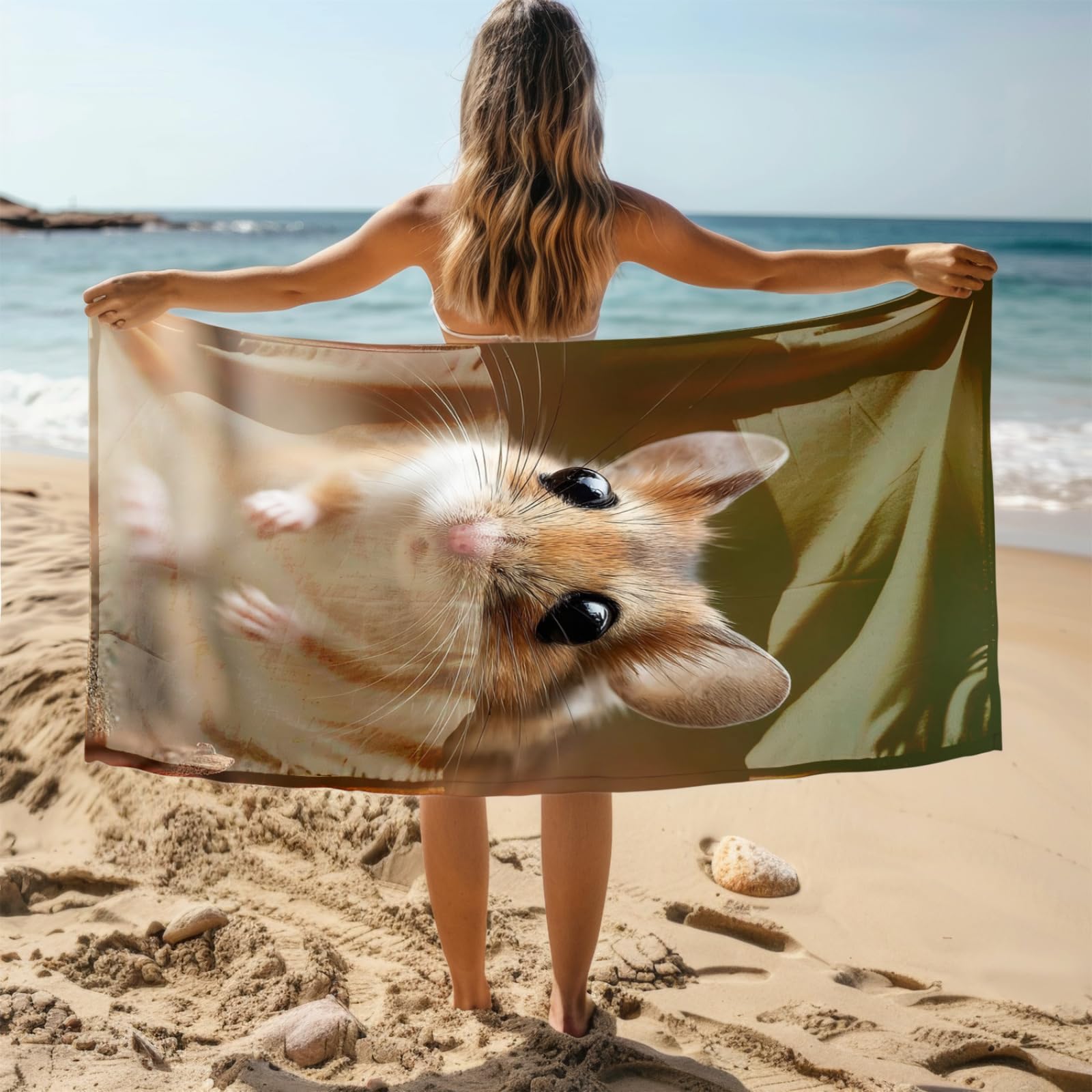 Générique Serviette de Plage 90X180 Animaux Bruns
