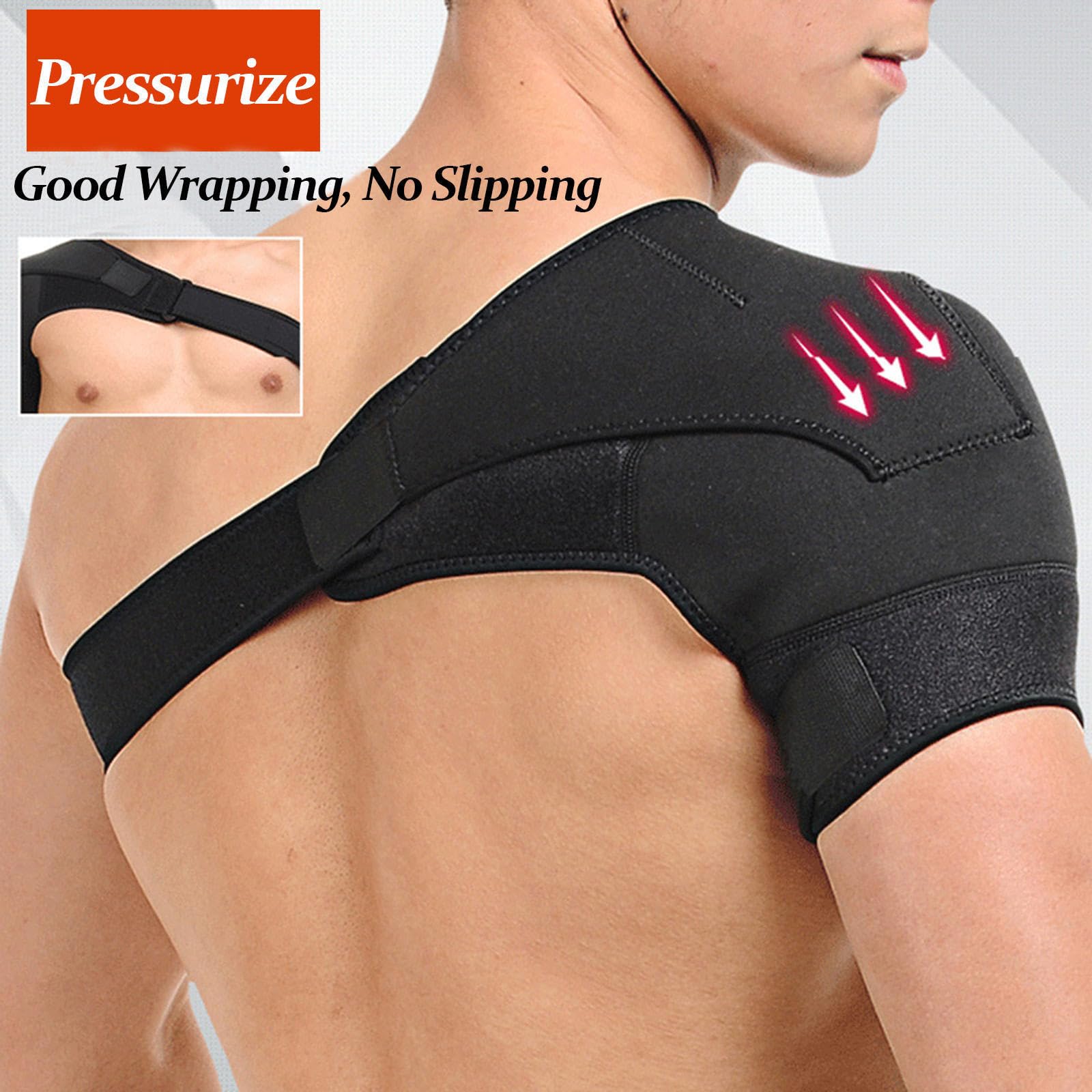 Supporto Tutore Spalla Regolabile, Tutore Supporto Spalla in Neoprene Traspirante Cuffia Dei Rotatori Strappata, Supporto Lo Sport, Articolazione Ac Lussata, Lacerazione Labbro