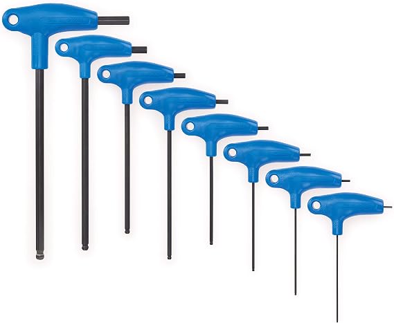 Park Tool PH-1.2 P-Handled Hex Wrench Set with Holder Tool, Blue | hex-keys
