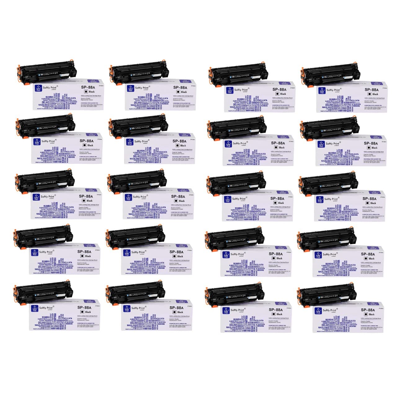 Toner Cartridge 88A CC388A Compatible with HP Laserjet Printers P1007,P1106,P1108,P1008,M1213nf MFP,M1136 MFP,M126nw MFP,M1216,M1218nfs, M128fw MFP,M128fn MFP,M226DW,M202DW-Black
