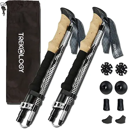 TREKOLOGY Trek-Z Collapsible Hiking & Trekking Poles -...