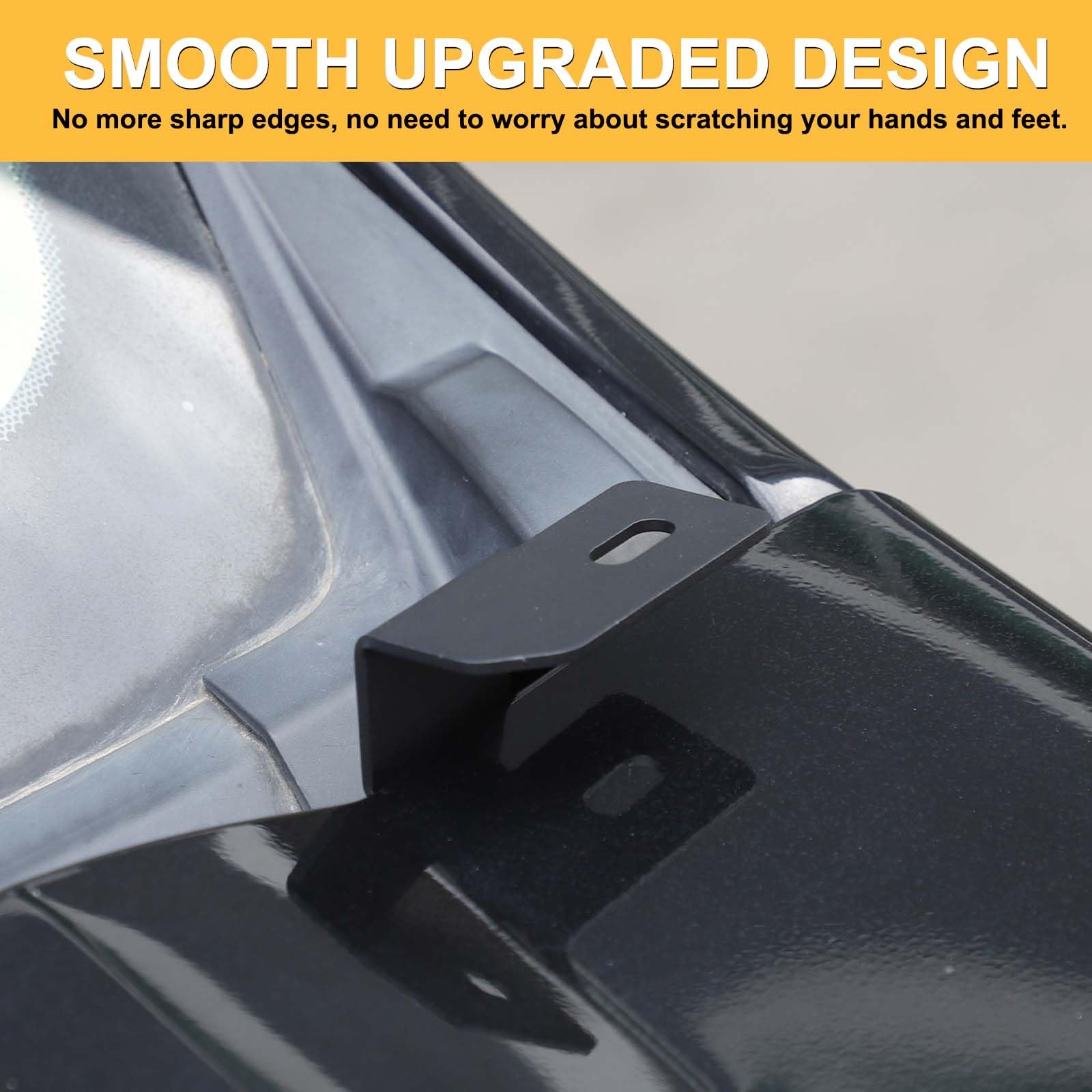 Soporte de barra de luz para capó adecuado para Ford Ranger 2015-2022, resistente a los golpes, soporte de luz de trabajo para accesorios Ford Ranger, accesorios de ajuste para exteriores de coche