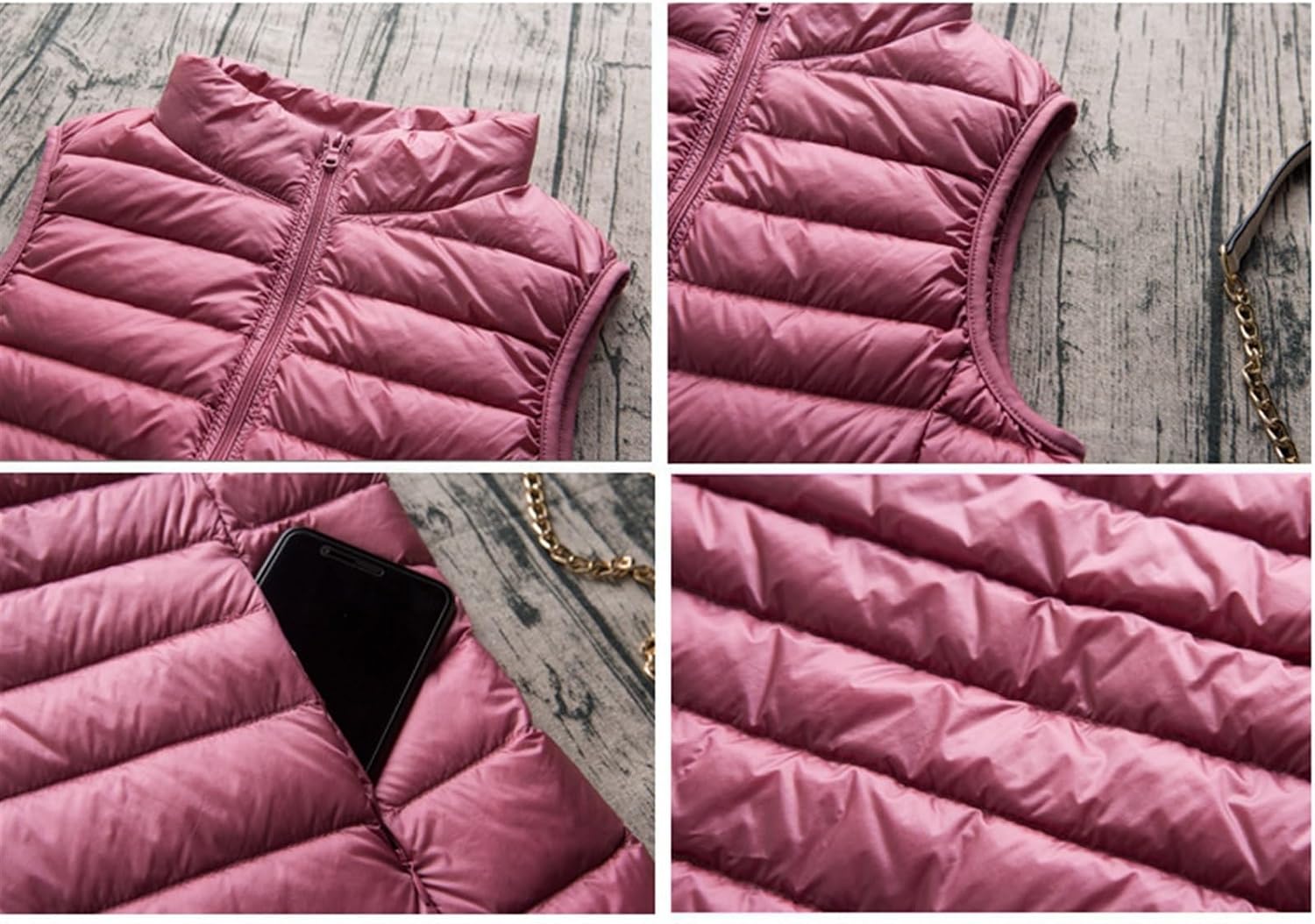 Vest Lightweight Women's Packable Lightweight Warm Vest Winter Down Waistcoat Outdoor Jackets Vest Outdoor
