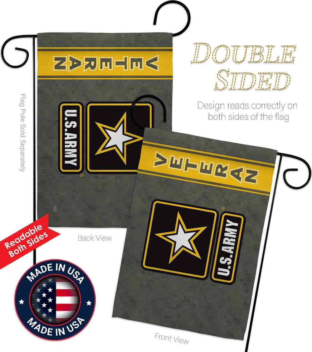 Army Veteran Dorm Decor Banner Wall Flag Pole Patio Lawn Garden Room Decoration Indoor Outdoor Tapestry Armed Forces Official Rangers United StateMilitary Memorabilia Memorial Day Gift Made in USA