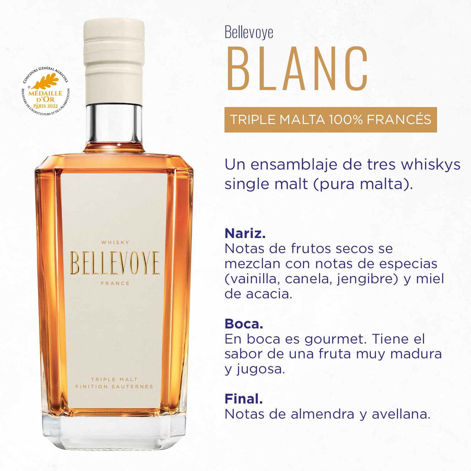 Bellevoye Whisky Blanc - 700 ml
