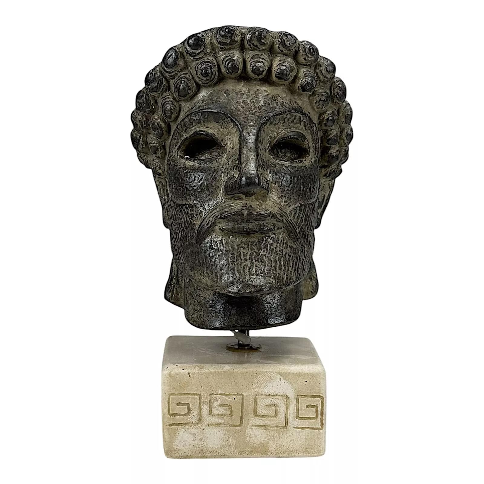 Busto de Zeus Head of Olympia estatua de yeso de 6.7 pulgadas