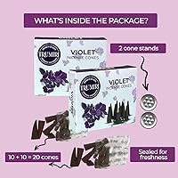 Vista 239 de TRUMIRI Copal Incense Cones - Total 20 Cone Incense - Dual Pack of 10 Insence Cones - Incense Cones Scented - Cone Incense Scents - Insense Cones