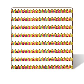 Airtick (1cm X 18mtr) Multicolor Samosa Gota Kinari Patti Trim Lace & Border Craft Material for Anarkali Suit, Dupatta, Bridal Dresses, Neck Design, Saree, Lehenga, Palazzo Embellishment