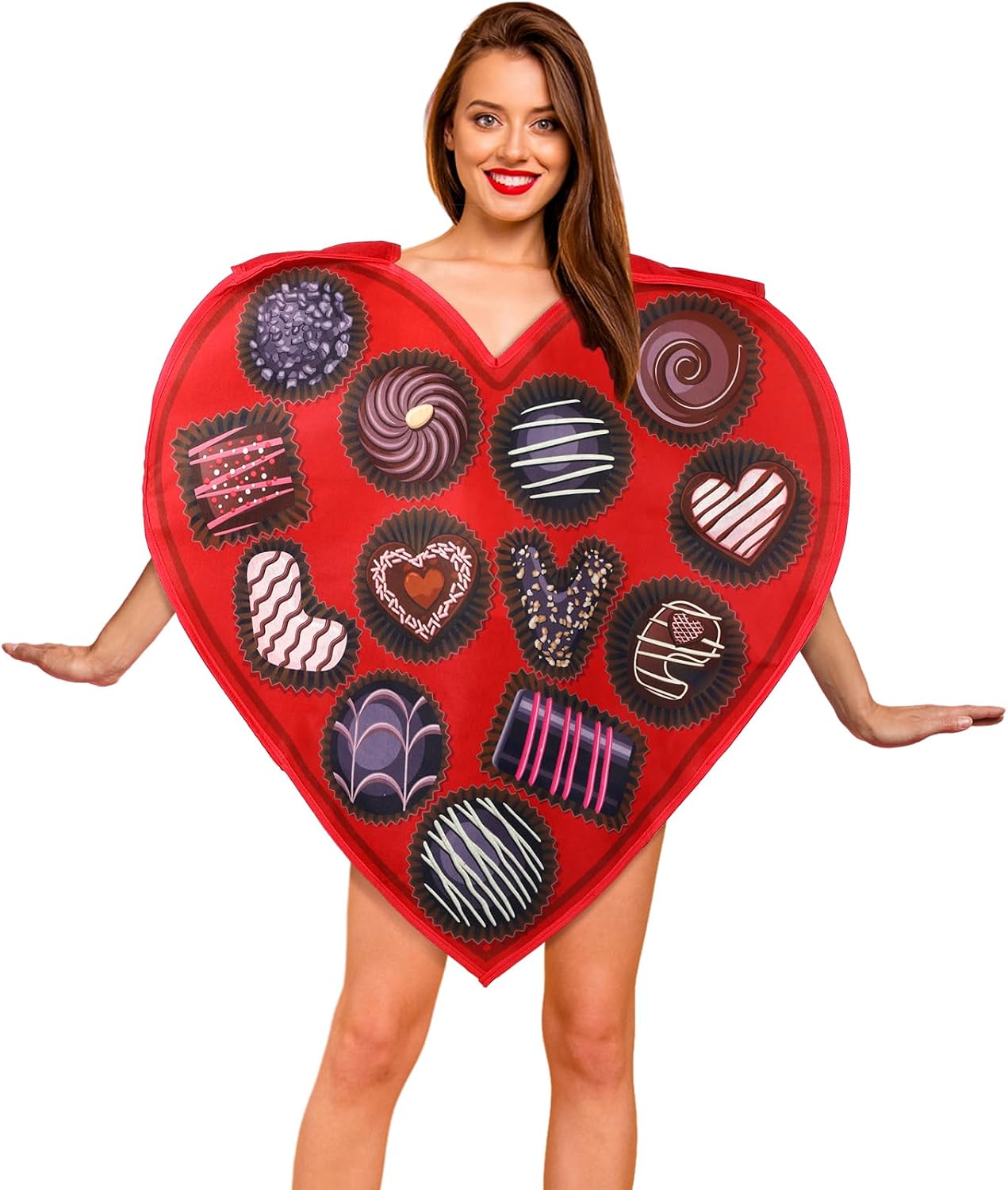 Silicherry Valentine‘s Day Costume for Adult Love Heart — free download