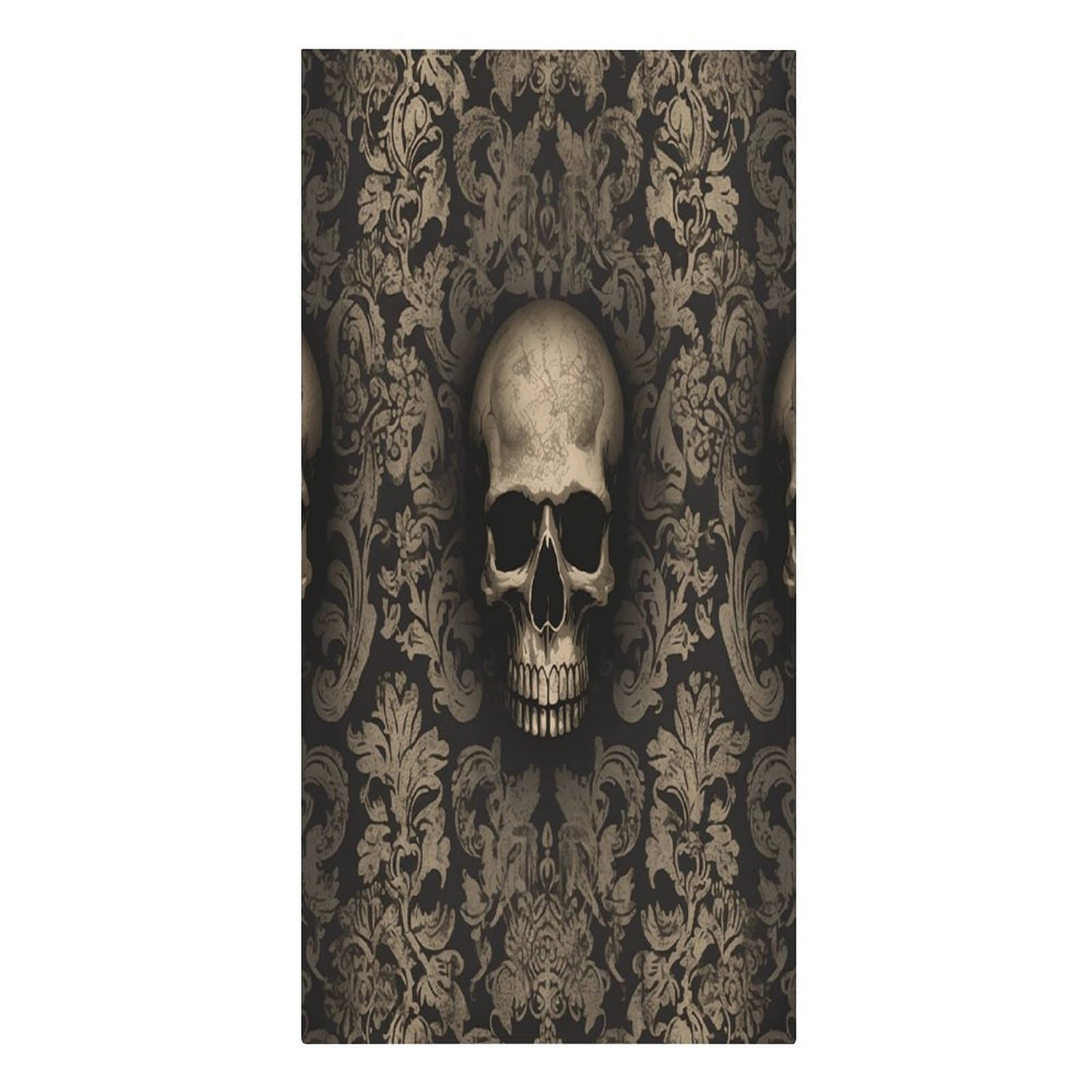 VstaDank Gothic Wallpaper Skull Beach Towel Vacation Essentials Sand Free Soft Quick Dry Swim Towels 61"x30" Modern Extra Large Towels Lightweight Microfiber Beach Towel for Swimming Pool