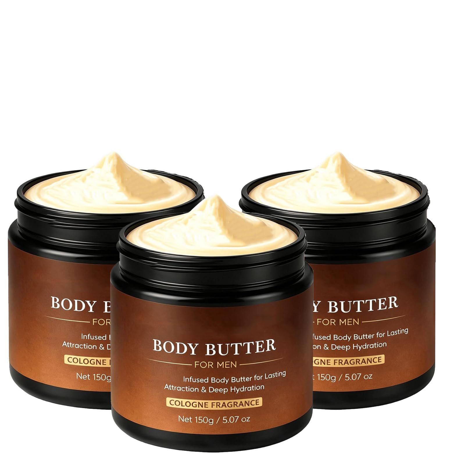 Crema corpo da uomo, burro corpo profumato (fragranza maschile)