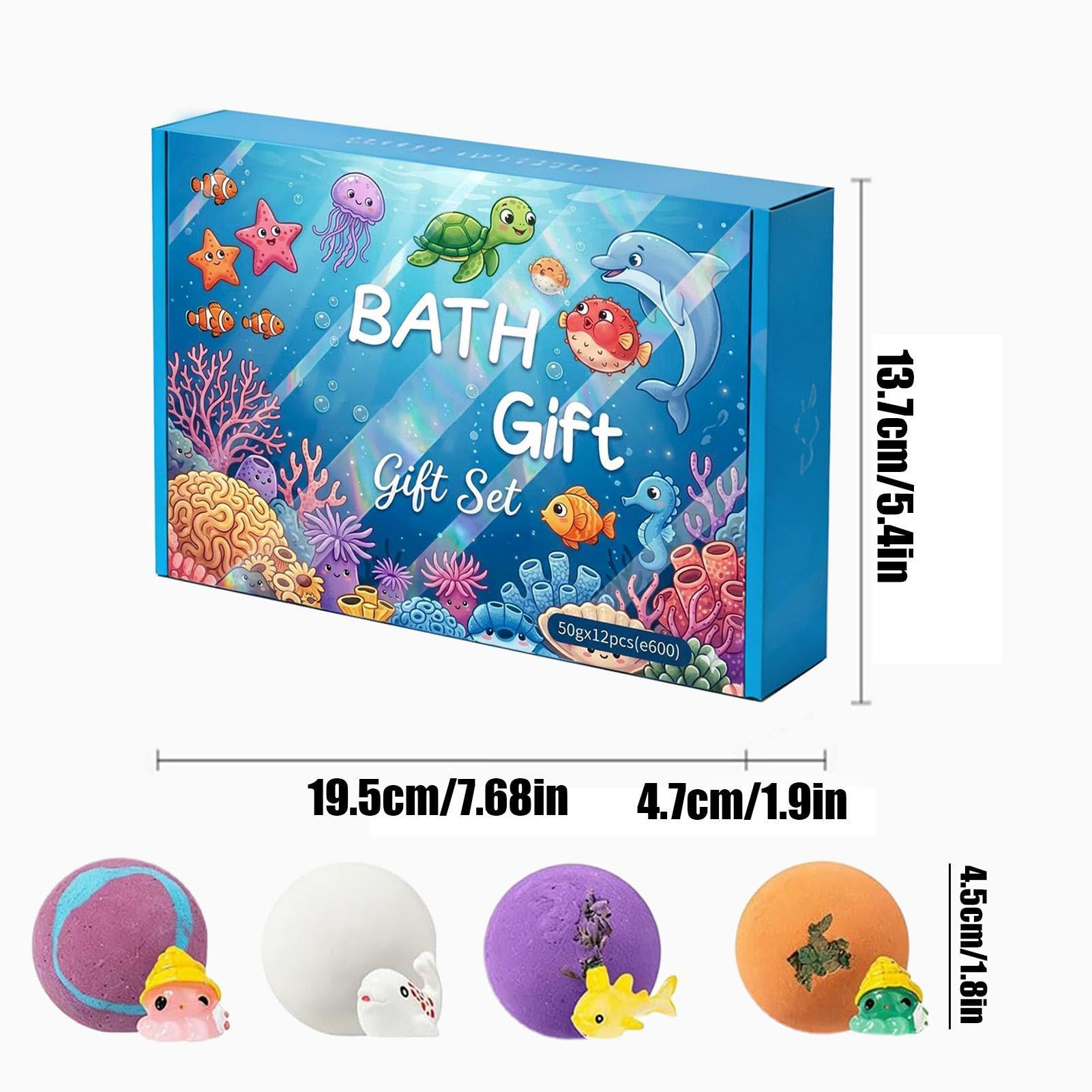 Badespielzeug mit Salz, 12-teiliges Set, lustig, entspannend, natürlich, für Bad, Haus, Haus, Innen- und Außenbereich, Mädchen und Jungen