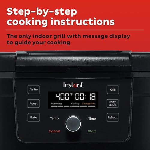 Miniatura 5 de Instant Pot Freidora de aire 6 en 1 y parrilla interior con horneado, recalentamiento y deshidratación, de los fabricantes de olla instantánea, con
