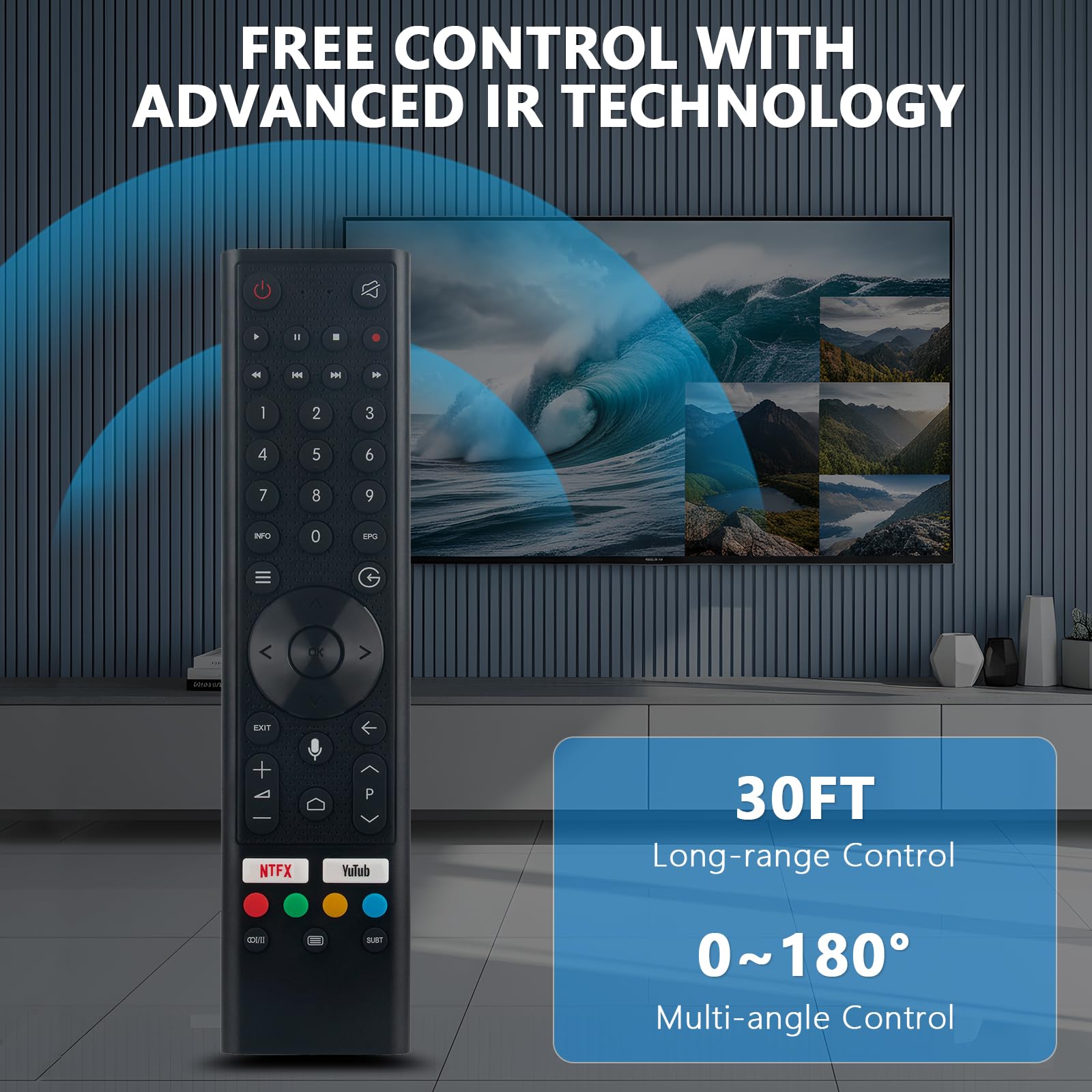 Amazon.com: Voice Remote Control Replacement Fit for Caixun Sansui
