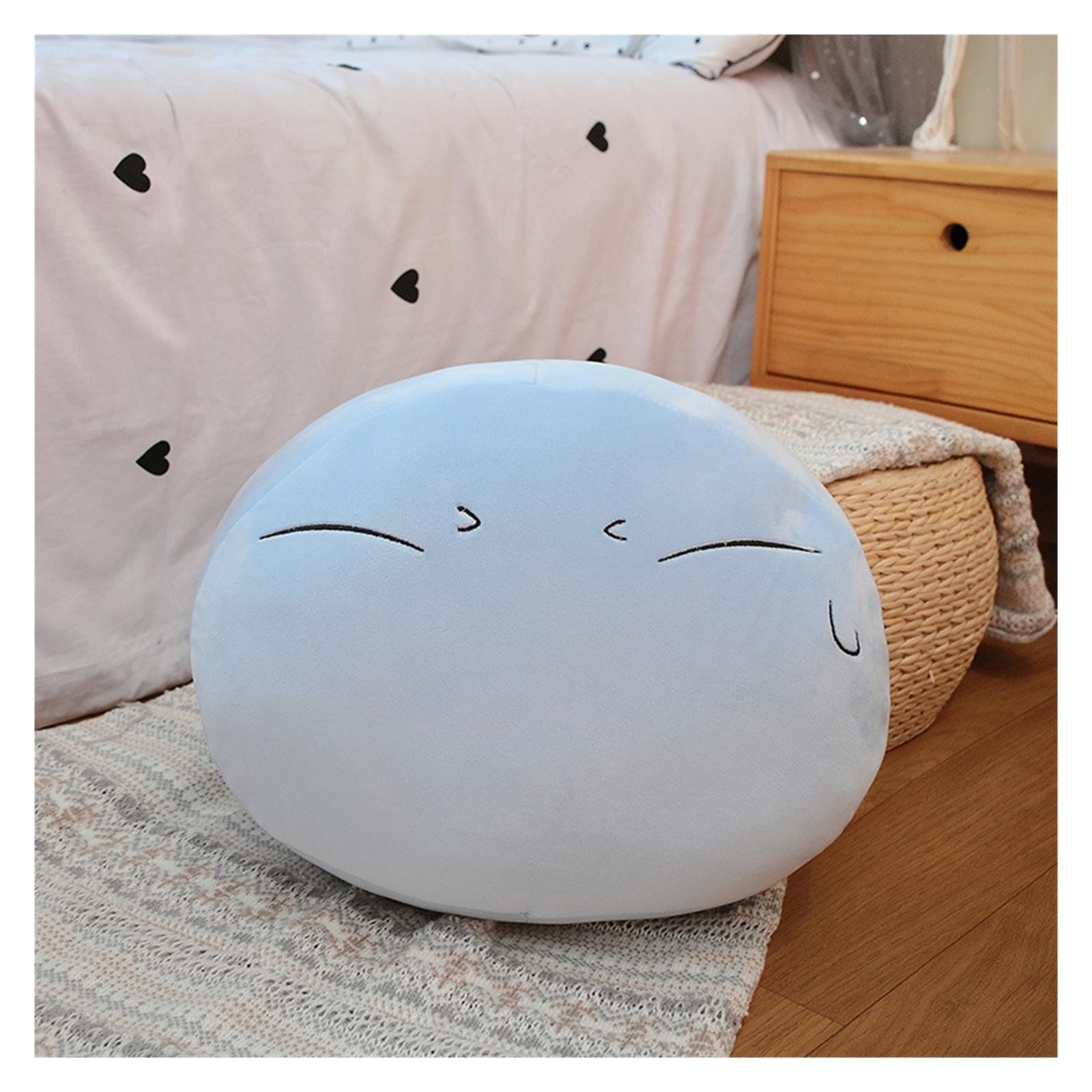 TOPLITHE Slime Plush Pillow, That Time I Got Reincarnated As A Slime Plushie Toy Rimuru Stuffed Pillow Gift for Boys Girls Fans(Color A,28CM/11IN)