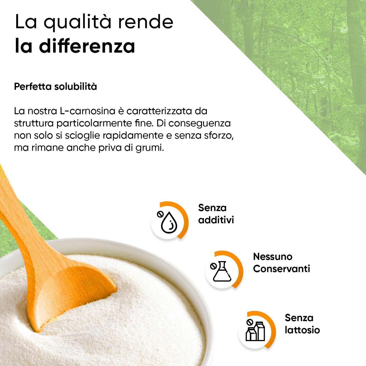 L-carnosina in polvere 90g | 1000 mg di porzione giornaliera | cucchiaio dosatore incluso | L-carnosina in polvere vegana pura al 100% | altamente dosata e priva di additivi | alta biodisponibilità