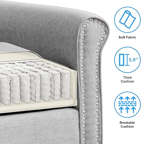 Miniatura 6 de PUREMIND Juego de muebles de sala de estar de 3 piezas, sofá seccional y sofá biplaza y sillón, moderno sofá de 3 plazas + sofá de 2 plazas+ juego