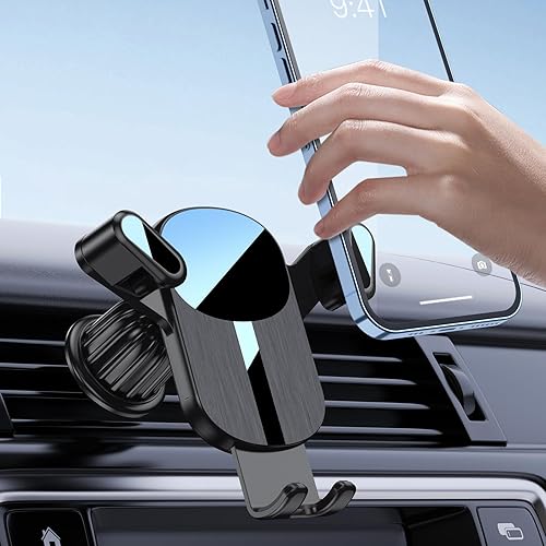Soporte de teléfono para automóvil, soporte de teléfono para parabrisas de automóvil, ventilación de aire, universal, manos libres, soporte para
