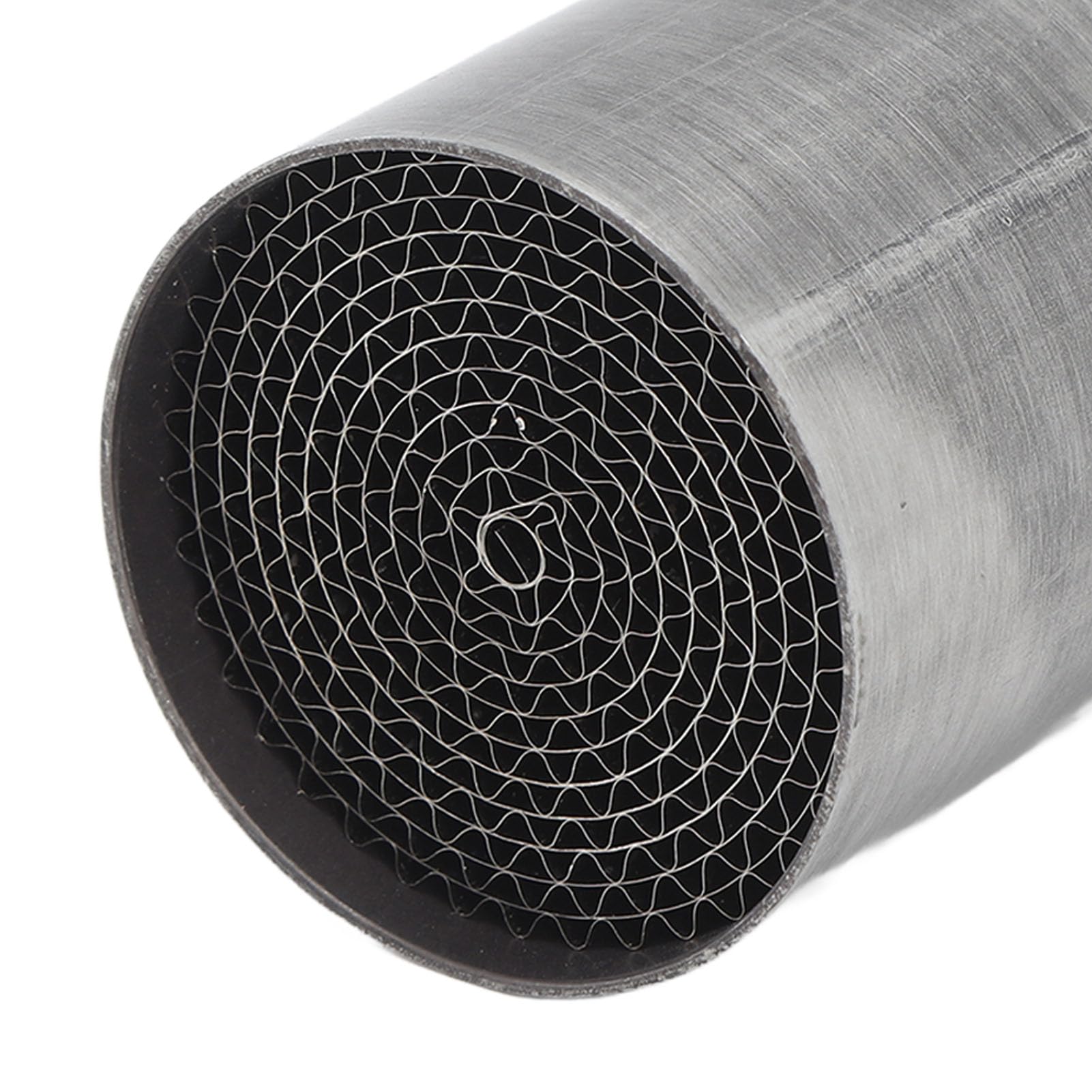 Catalyseur de Tuyau d'échappement, Catalyseur de Silencieux d'échappement Universel Facile à Installer Antirouille pour Moto (48 * 100mm)