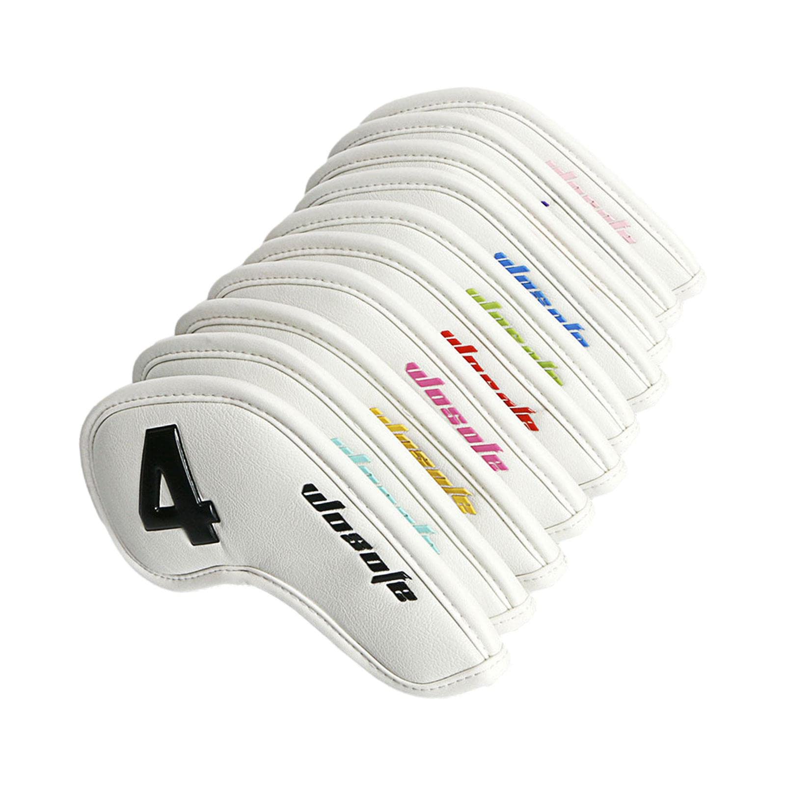 Fer Golf - Couvre-Chefs Fer Golf étanches Couvre- | Évitement Collision Reliure étendu Protection Anti-Rayures en Cuir PU pour Club f