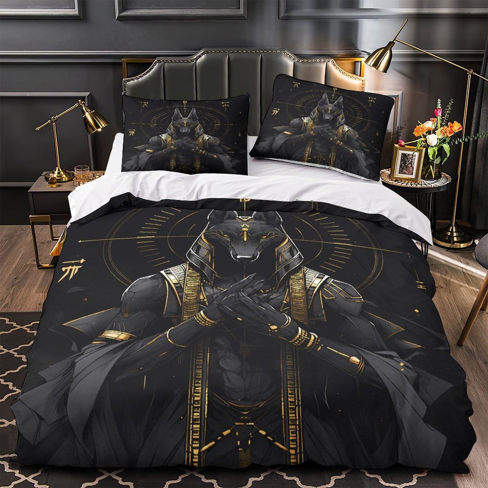 Housse de couette lit simple 135x200cm pour chambre adulte et enfant