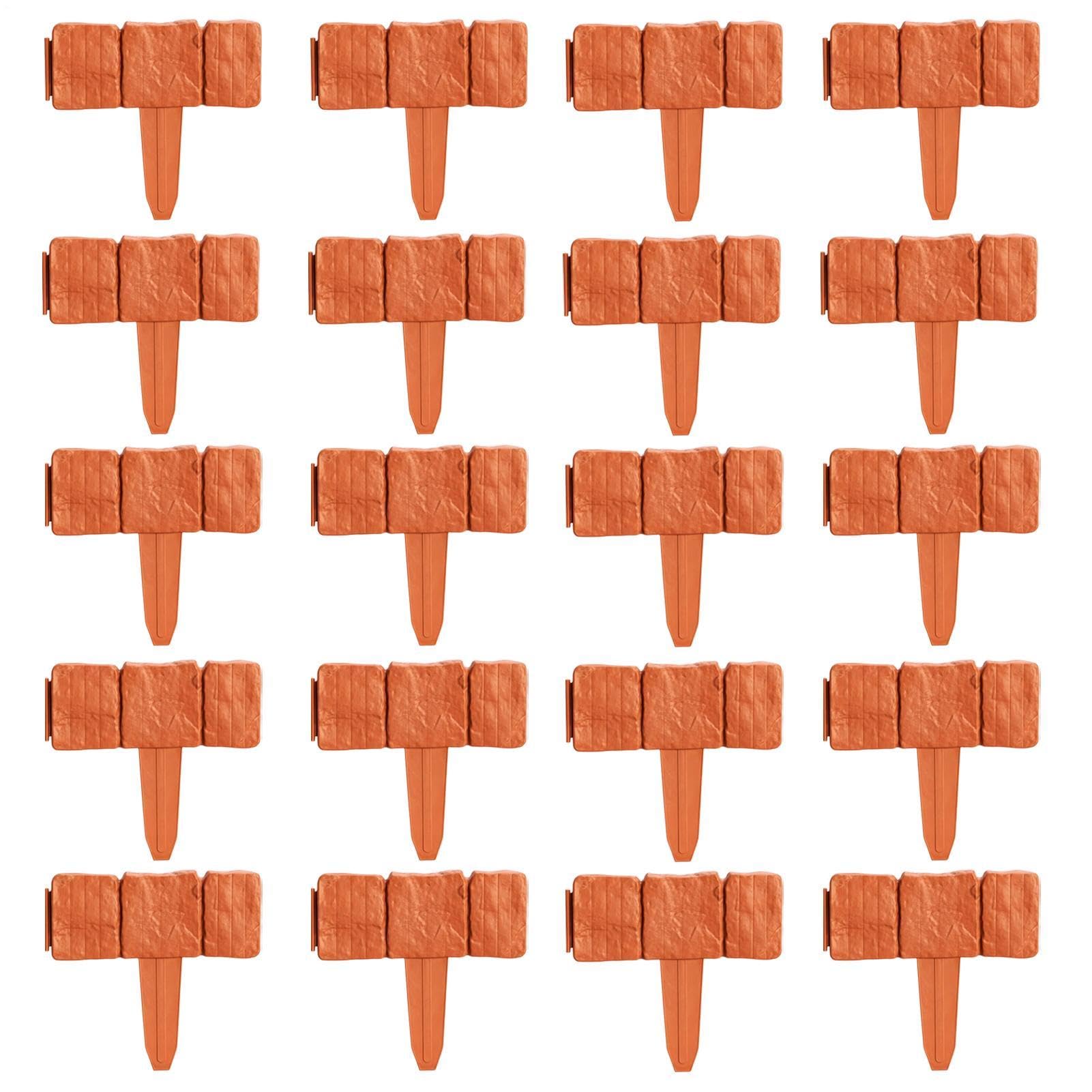 Bordo per prato, 20 pezzi, resistente alle intemperie, resistente