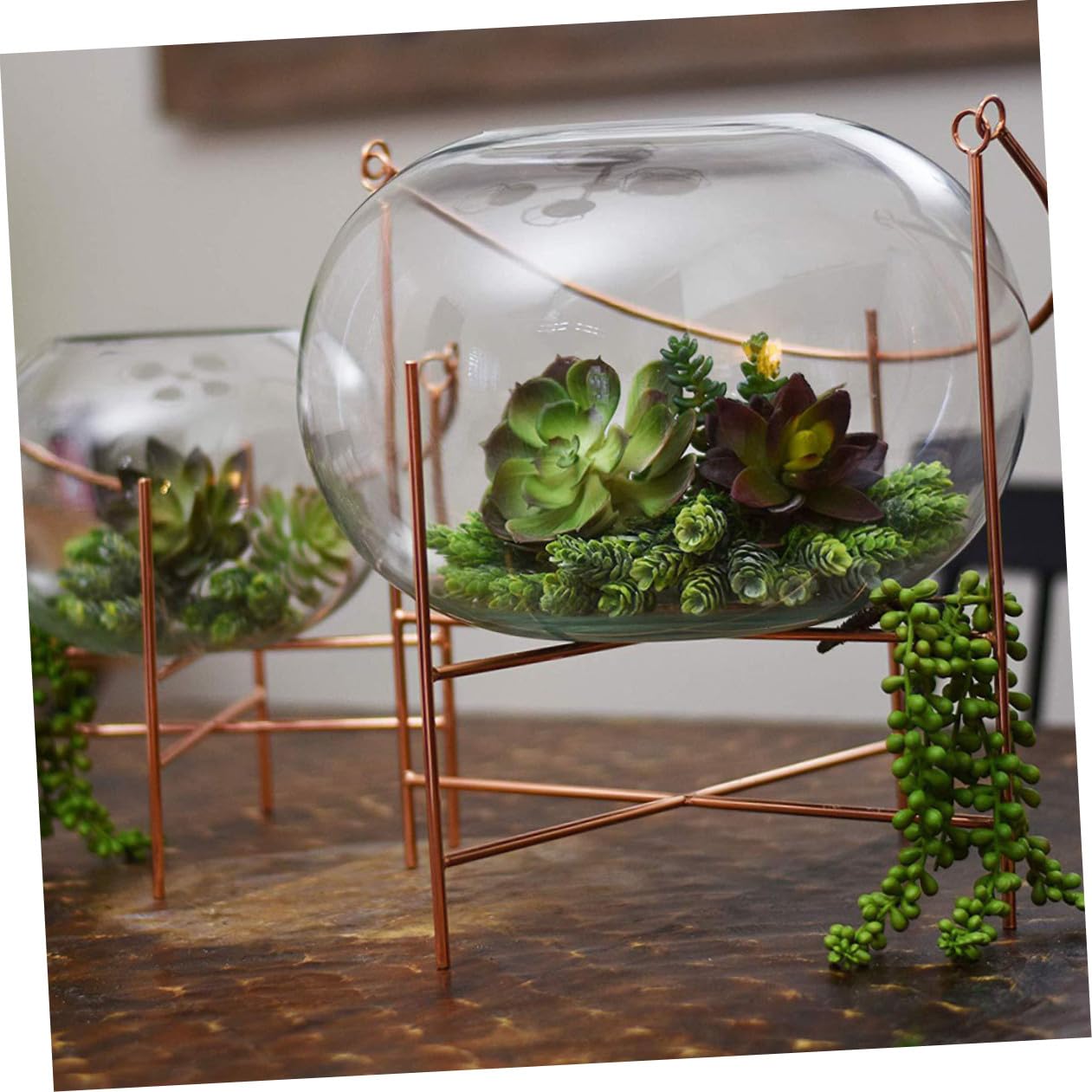 Veemoon 14 Pièces Plantes Artificielles Pot Succulentes Décoratives Vertes pour Compositions Végétales Intérieures et Extérieures Plusieurs Styles