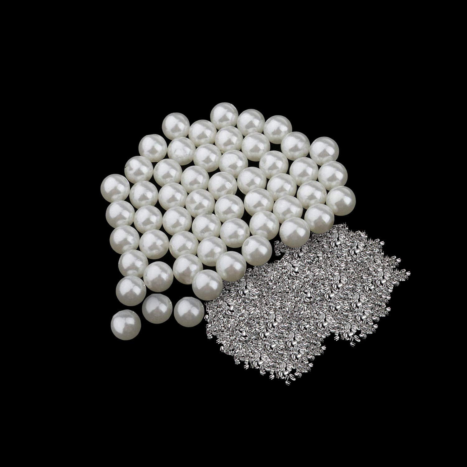 Trimming Shop Pearl Rivets Studs Round Rivets with Four Claw Nail Studs for Embellishment Clothing, Bags, Leathercrafts, Shoes Decoration, Jewelry Making, 8mm, 100 Sets — view 12