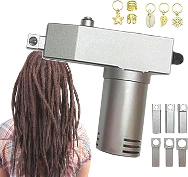 Automatic Hair Braiding Machine, Handheld Hair Weaving Machine for Professional Stylist/Personal, DIY Hair Braiding Tool, with 6 Replaceable Braided Heads