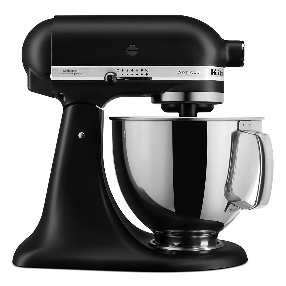 KitchenAid Artisan ブラック KitchenAid Artisan 5-Quart Tilt-Head Stand Mixer in Black Matte