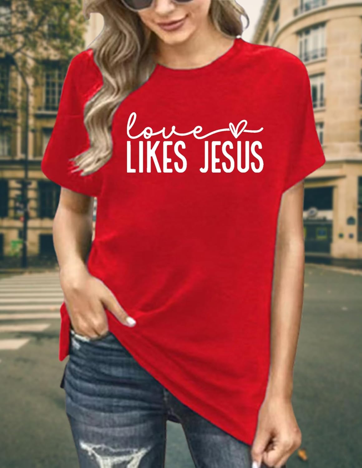 Womens Christian T Shirts: Faith Religious Saying T-Shirts Bible Verse Inspirational Tops - Image 3
