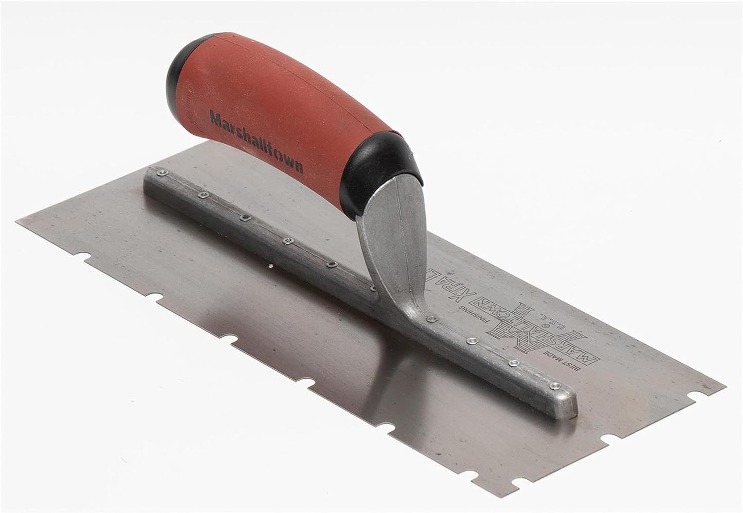 Marshalltown Stainless Steel Trowels, DuraSoft Trowel Handle, U-Shaped and X/Y/Z-Notch Sizes (Made in The USA), 5706SSD