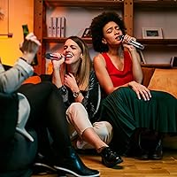 Vista 8 de TONOR Sistema de Micrófono Inalámbrico, Micrófonos Inalámbricos Profesionales de Karaoke de Metal, Juego de Micrófono Dinámico de Mano con Receptor