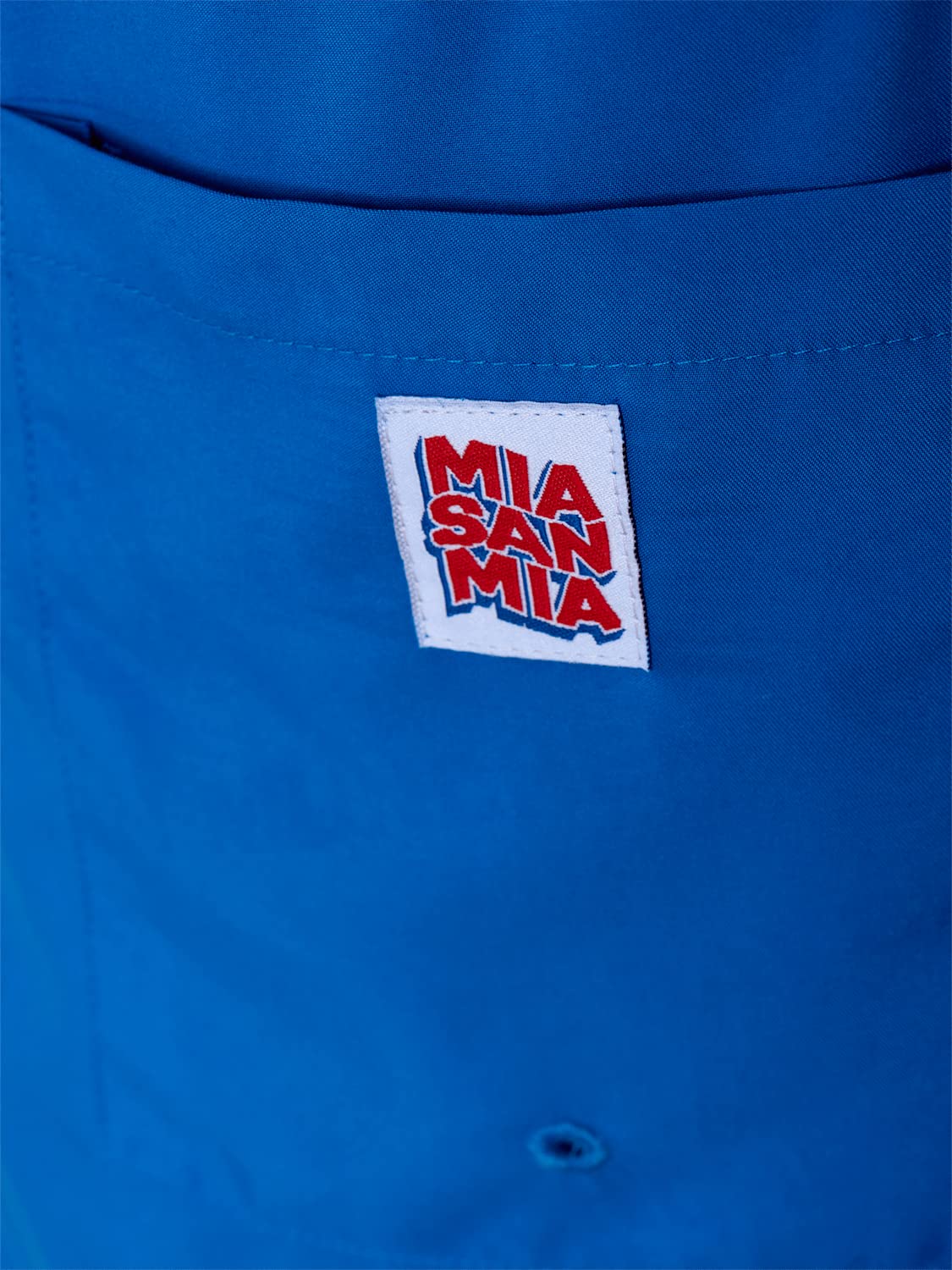 FC Bayern München Kinder Badeshort BLAU - Reactive Mia san Mia - Badehose wechselt Muster bei Nässe