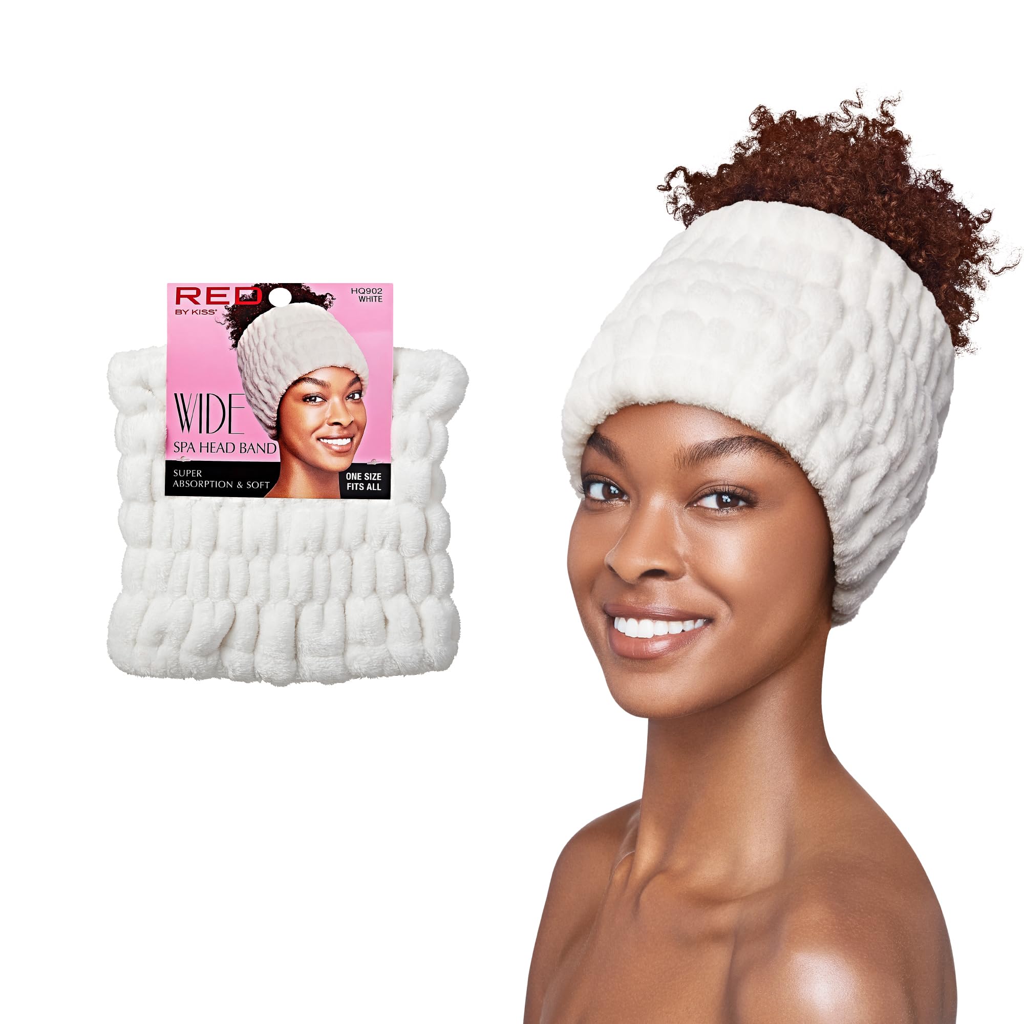 Amazon.com : Red by Kiss Extra Wide Spa Headband, Super Absorbent