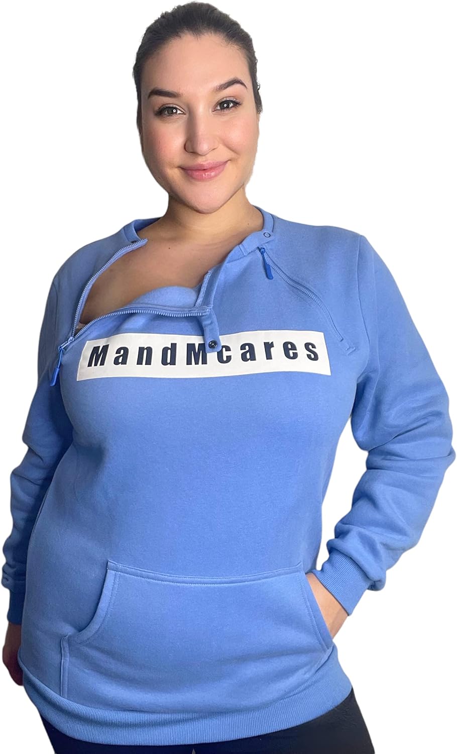 Plus Size Sweater Dialysis shirts with zipper