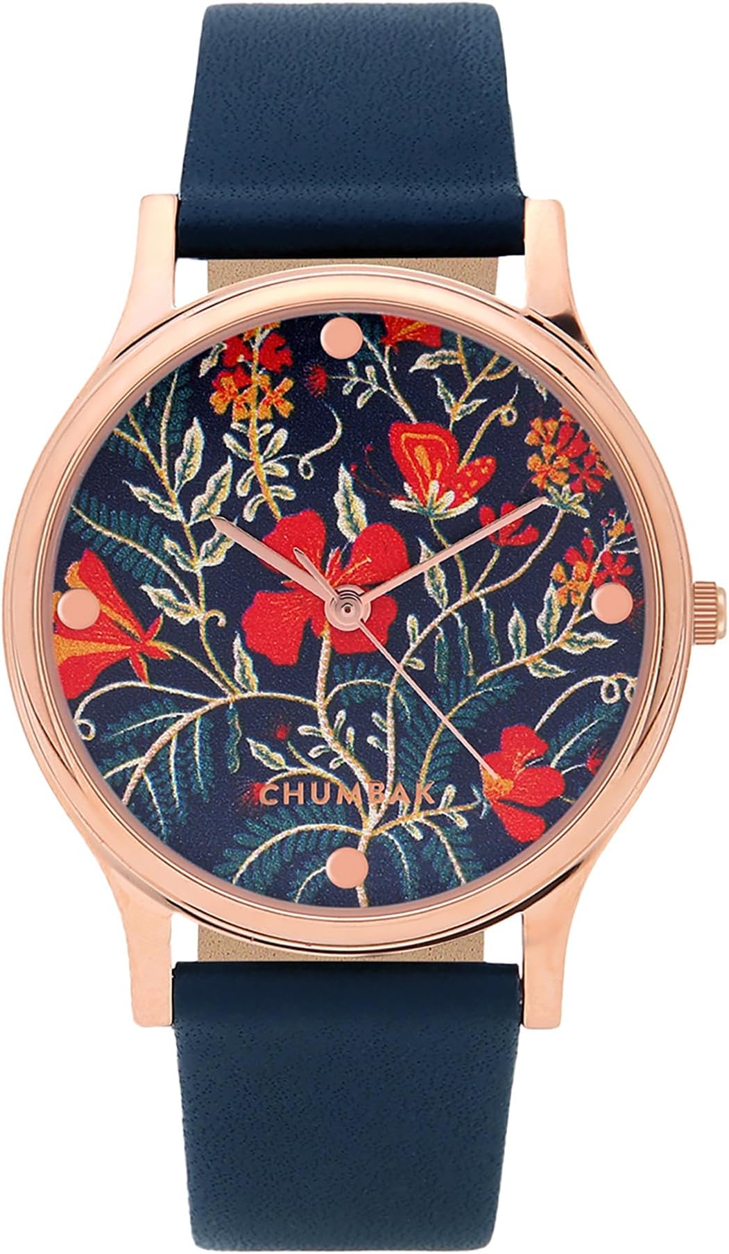 TEAL BY CHUMBAKRound Dial Analog Watch for Women|Urban Ballerina Collection| Solid Vegan Leather Strap|Gifts for Women/Girls/Ladies |Stylish Fashion Watch for Casual/Work