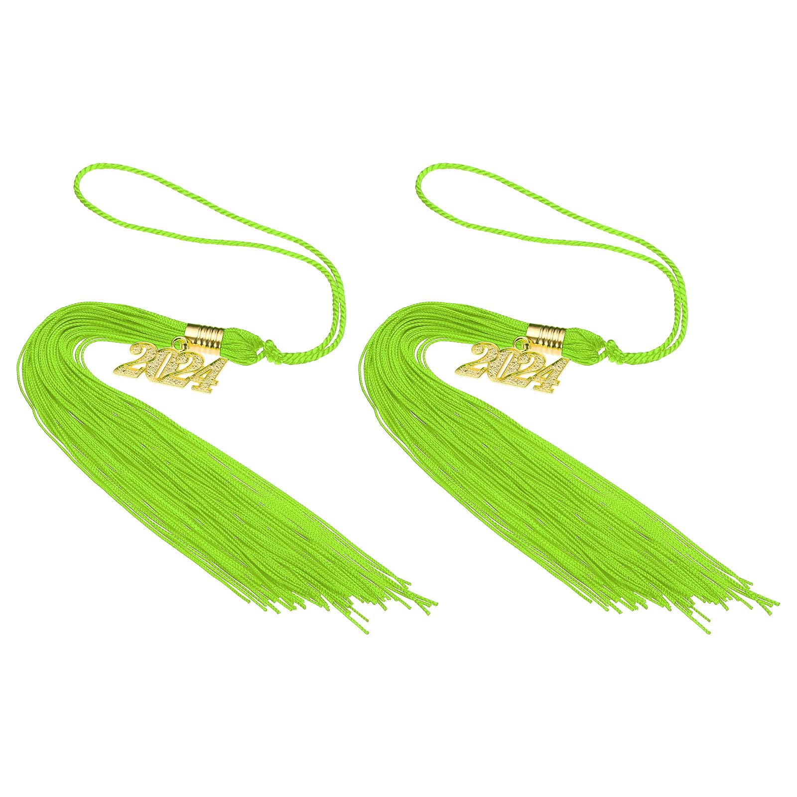 PATIKIL 2 Pcs Graduation Tassel with 2024 Gold Charm