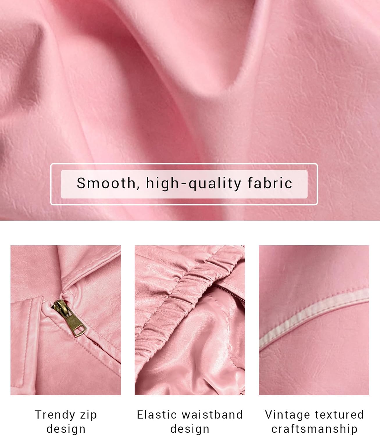 Bakyarder Womens Oversized Y2K Faux Leather Jackets Vintage Plus Size Fashion Motorcycle Coats Fall Fashion Outfits 2025 - Image 4