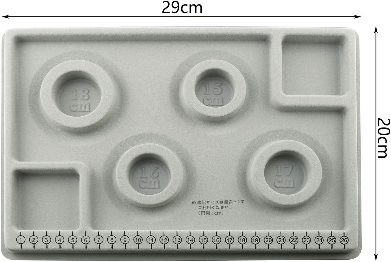 Tegg Bracelet Board 4 Grids Flocked Bead Beading Jewelry Organizer Tray for Bracelet Jewelry Making Design DIY Craft Panel